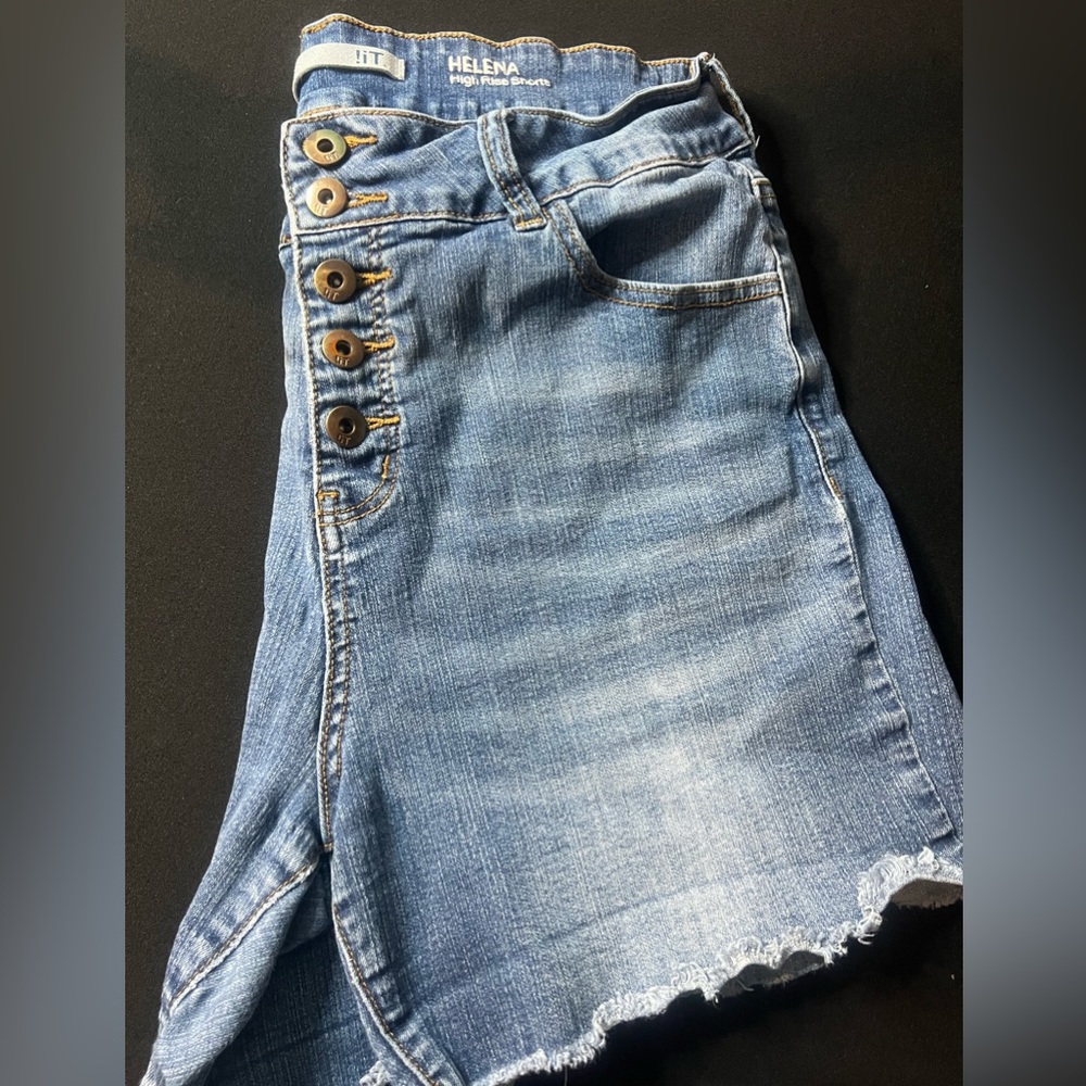 Helena Stretchy Shorts Size 16 Blue Jean (So Comfy)